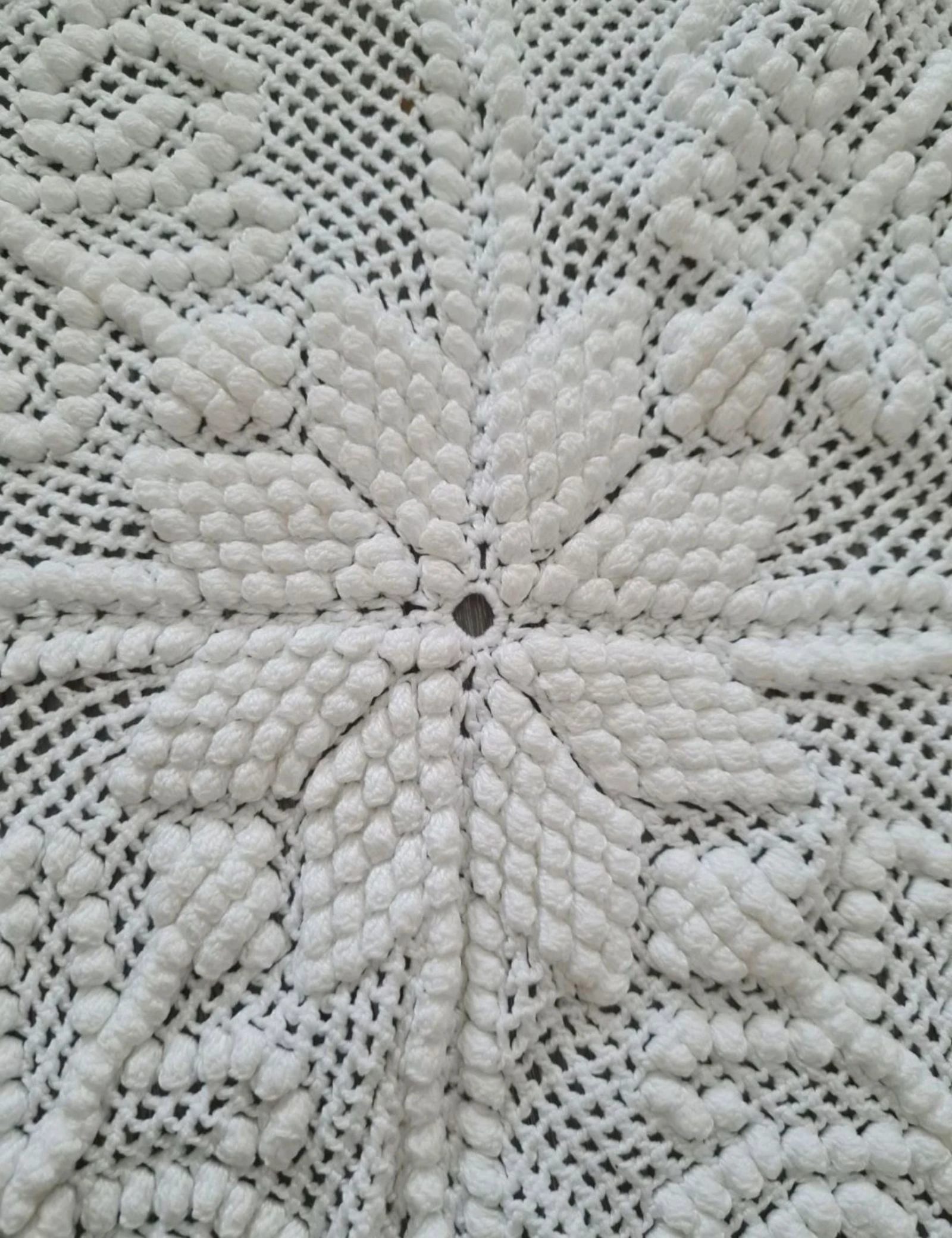 Witte gehaakte sprei. Bed 90. Handgemaakt – photo 7